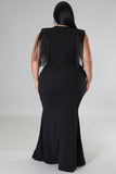 Women's Black Formal Maxi Dress
