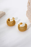 Women's Half Hoop Gold Earrings