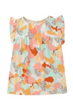 Women's Multicolor Abstract Printed Flutter Tank