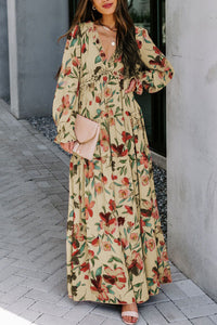 Women's Pink - Ruffle Tiered Maxi Dress