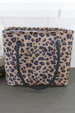 White Leopard Waterproof Canvas Toiletry Bag