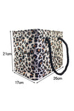 White Leopard Waterproof Canvas Toiletry Bag