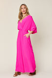 The hot Pink Classy Loose Fitted Spring Jumper!