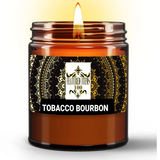 Natural Wax Candle - TOBACCO + BOURBON Scented