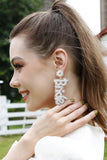 Women's Gold BRIDE Beaded Earrings