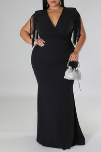Women's Black Formal Maxi Dress