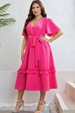 Women's Pink Sleeve Dress