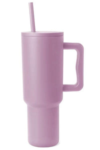 Stainless Steel Cup with Matching Straw